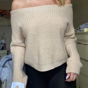 Misguided Off-Shoulder Sweater
